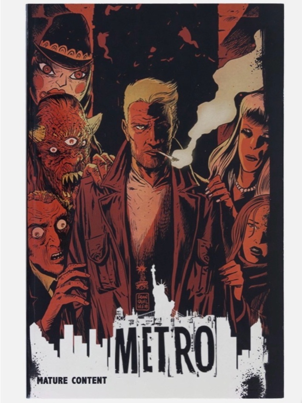Metro Graphic Novel with Art Prints Signed Cullen Bunn Walt Flanagan Brian Quinn
